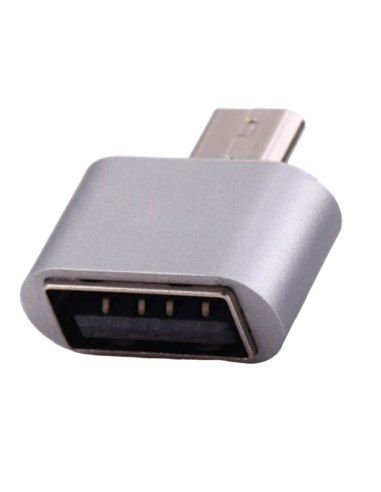 Adaptor USB Remax RA-OTG, Micro-USB/USB Type-A (F), Argintiu