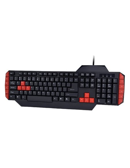 Set Tastatură + Mouse + Mouse Pad + Căști Gembird GGS-UMG4-02, Cu fir, Negru/Rosu
