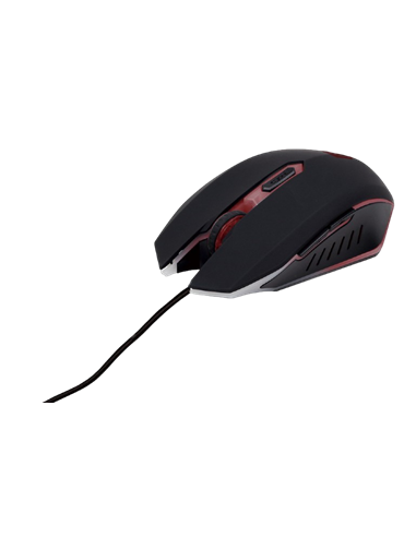 Set Tastatură + Mouse + Mouse Pad + Căști Gembird GGS-UMG4-02, Cu fir, Negru/Rosu