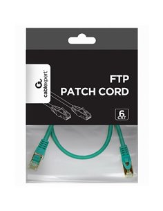 Patch cord Cablexpert PP6-0.5M/G, Cat6 FTP , 0,5m, Verde 2