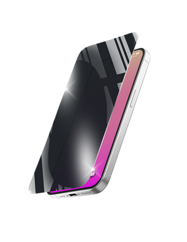 Sticlă de protecție Cellularline Tempered Glass Privacy pentru Apple iPhone 17, Negru