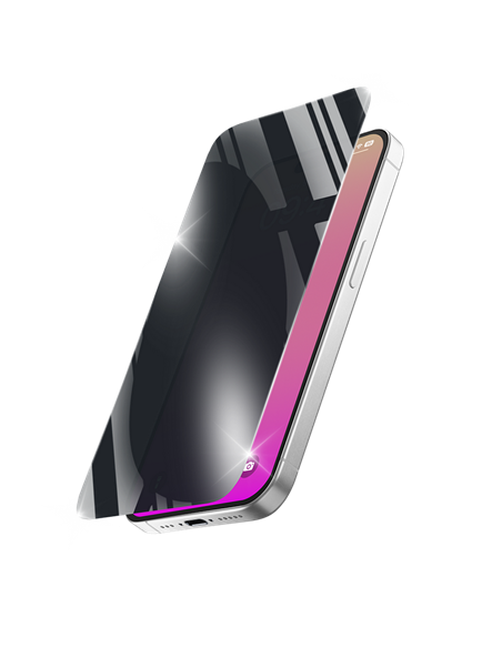 Sticlă de protecție Cellularline Tempered Glass Privacy pentru Apple iPhone 17, Negru