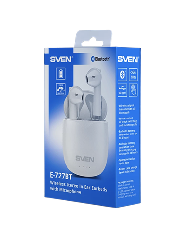 Наушники SVEN E-727BT, Белый