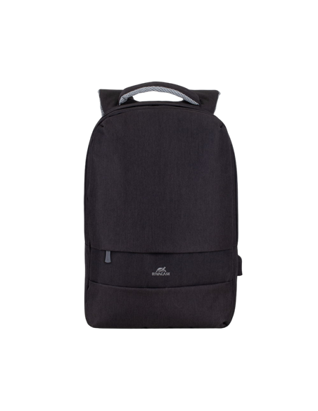 Rucsac pentru Laptop RivaCase Prater, 15.6", Poliester, Negru