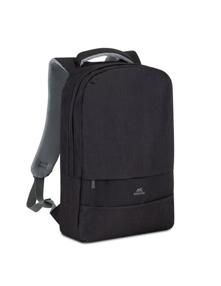 Rucsac pentru Laptop RivaCase Prater, 15.6", Poliester, Negru