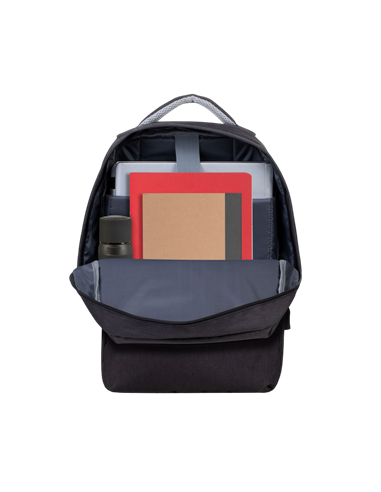 Rucsac pentru Laptop RivaCase Prater, 15.6", Poliester, Negru