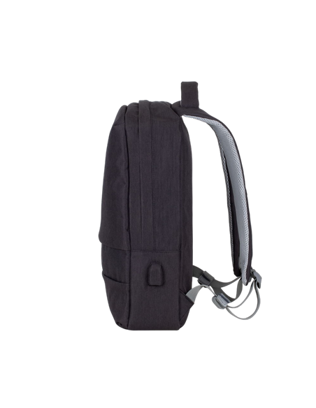 Rucsac pentru Laptop RivaCase Prater, 15.6", Poliester, Negru