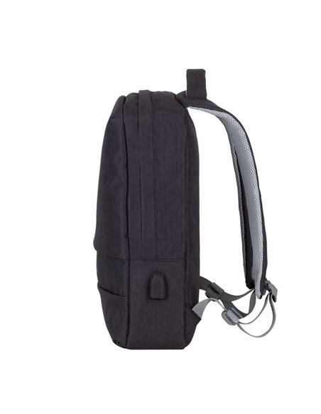 Rucsac pentru Laptop RivaCase Prater, 15.6", Poliester, Negru