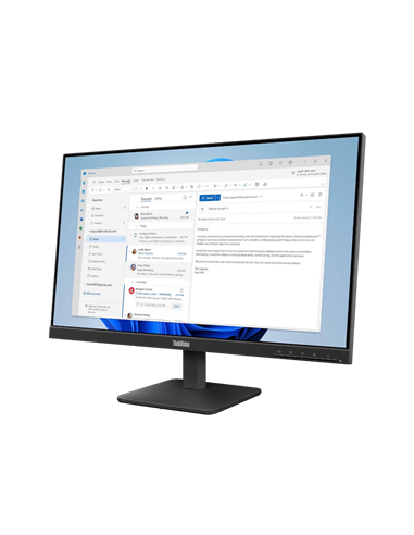 23,8" Монитор Lenovo ThinkVision S24-4e, IPS 1920x1080 FHD, Чёрный