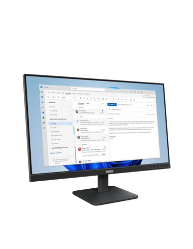 23,8" Monitor Lenovo ThinkVision S24-4e, IPS 1920x1080 FHD, Negru