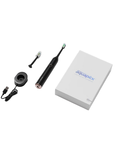 Periuța de dinți electrică sonică Aquapick AQ 102, Negru