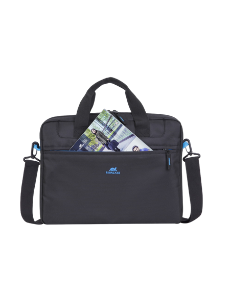 Geantă pentru Laptop Rivacase 8027, 14", Poliester, Negru
