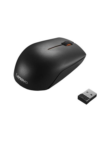 Mouse Wireless Lenovo 300 Compact, Negru
