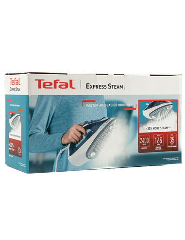 Fier de călcat Tefal FV2837E0, 2400W, Albastru Marin