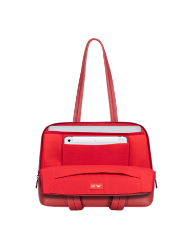 Сумка для ноутбука RivaCase Orly, 14", Полиэстер, Красный
