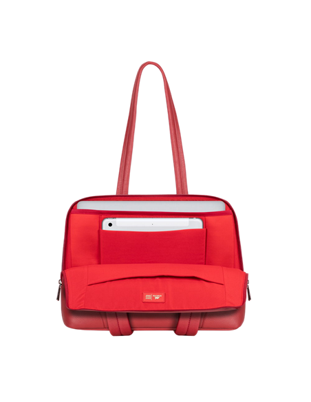 Сумка для ноутбука RivaCase Orly, 14", Полиэстер, Красный