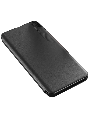 Husă tip carte Xcover Soft Book View Series pentru Samsung Galaxy A55, Negru