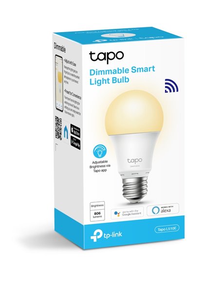 Bec inteligent TP-LINK Tapo L510E, A27, Alb Cald