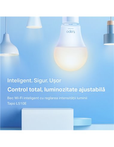 Умная лампочка TP-LINK Tapo L510E, A27, Теплый Белый