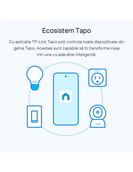 Умная лампочка TP-LINK Tapo L510E, A27, Теплый Белый
