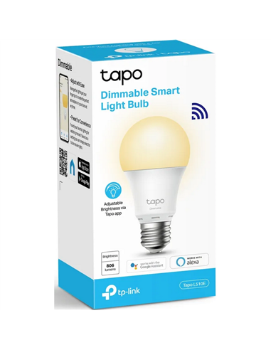 Bec inteligent TP-LINK Tapo L510E, A27, Alb Cald