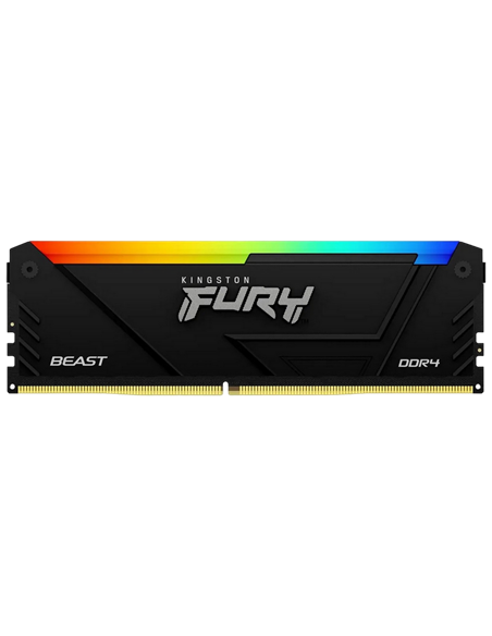 Оперативная память Kingston FURY Beast RGB, DDR4 SDRAM, 3600 МГц, 8Гб, KF436C17BB2A/8