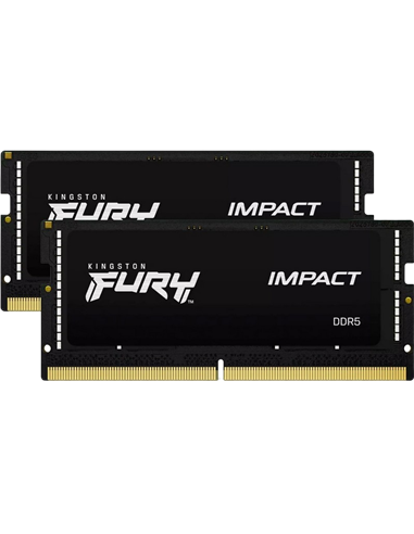 Оперативная память Kingston FURY Impact, DDR5 SDRAM, 6000 МГц, 32 Гб, KF560S38IBK2-32
