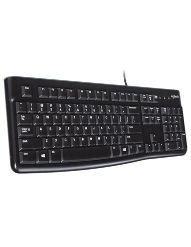 Клавиатура Logitech K120, Проводное, Чёрный