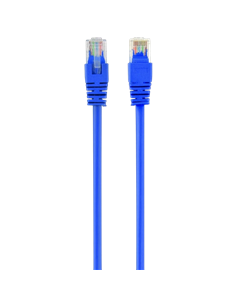 Patch cord Cablexpert PP12-0.5M/B, CAT5e UTP, 0,5m, Albastru