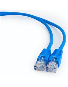 Patch cord Cablexpert PP12-0.5M/B, CAT5e UTP, 0,5m, Albastru 2