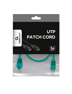 Patch cord Cablexpert PP12-0.5M/G, CAT5e UTP, 0,5m, Verde 2