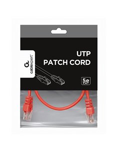Patch cord Cablexpert PP12-0.5M/R, CAT5e UTP, 0,5m, Roșu 2