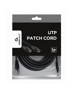 Patch cord Cablexpert PP12-5M/BK, CAT5e UTP, 5m, Negru 2