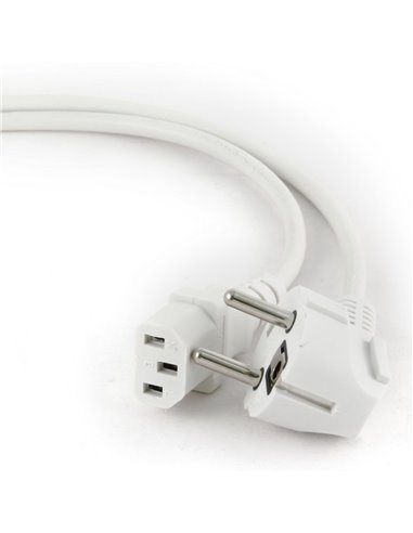 Cablu de alimentare Cablexpert PC-186W-VDE, 1.8 m, Alb