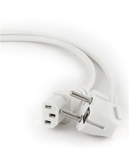 Cablu de alimentare Cablexpert PC-186W-VDE, 1.8 m, Alb