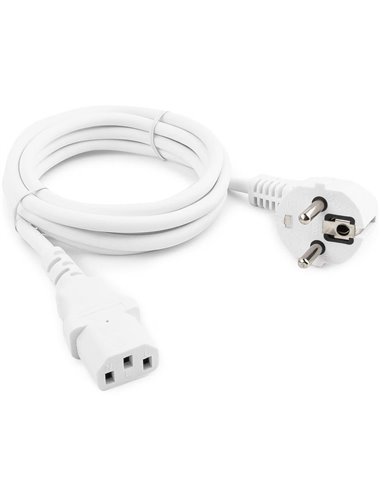 Cablu de alimentare Cablexpert PC-186W-VDE, 1.8 m, Alb