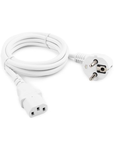 Cablu de alimentare Cablexpert PC-186W-VDE, 1.8 m, Alb
