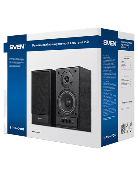 Boxe pentru calculator 2.0 SVEN SPS-702, Nuc
