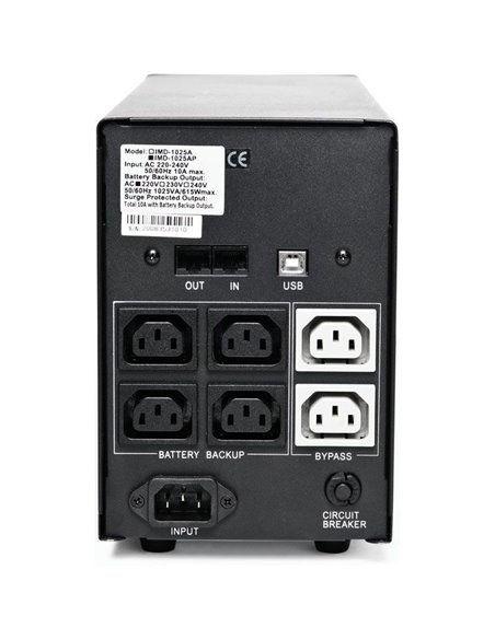 Sursă de alimentare neîntreruptibilă PCM IMD-1200, Linear-interactiv, 1200VA, Turn