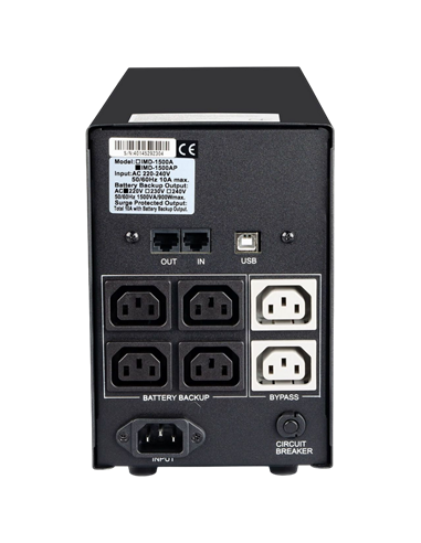 Sursă de alimentare neîntreruptibilă PCM IMD-1500AP, Linear-interactiv, 1500VA, Turn