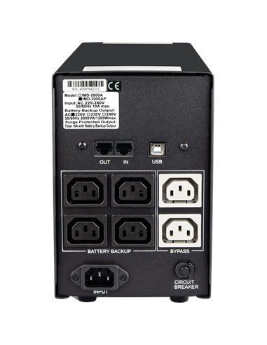 Источник бесперебойного питания PCM IMD-2000AP, Линейно-интерактивный, 2000VA, Башня