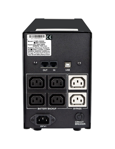Источник бесперебойного питания PCM IMD-2000AP, Линейно-интерактивный, 2000VA, Башня