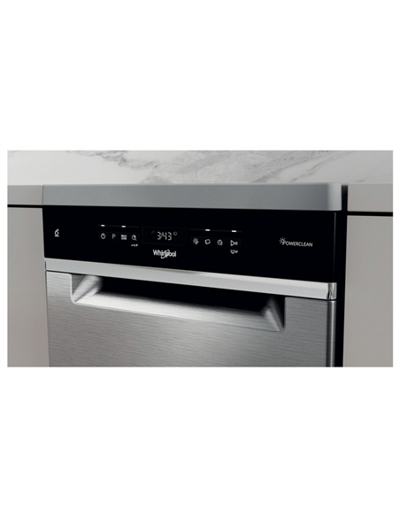 Mașină de spălat vase Whirlpool WSFO 3O34 PF X, Oțel inoxidabil