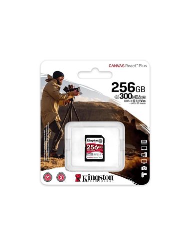 Карта памяти Kingston Canvas React Plus, 256Гб (SDR2/256GB)