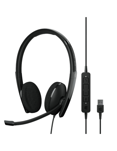 Наушники EPOS ADAPT 160 USB II, Чёрный