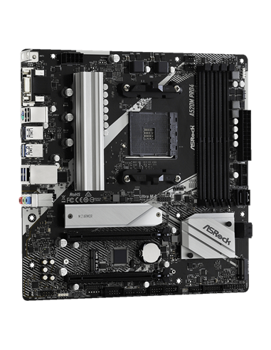 Материнская плата ASRock A520M PRO4, AM4, AMD A520, Micro-ATX
