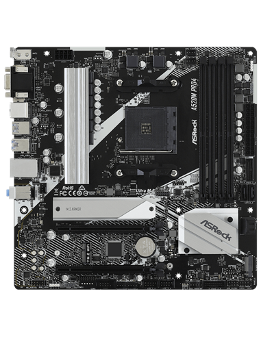 Материнская плата ASRock A520M PRO4, AM4, AMD A520, Micro-ATX