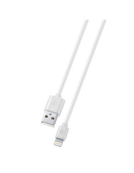 Cablu încărcare și sincronizare Cellularline MFI, USB Type-A/Lightning, 1m, Alb