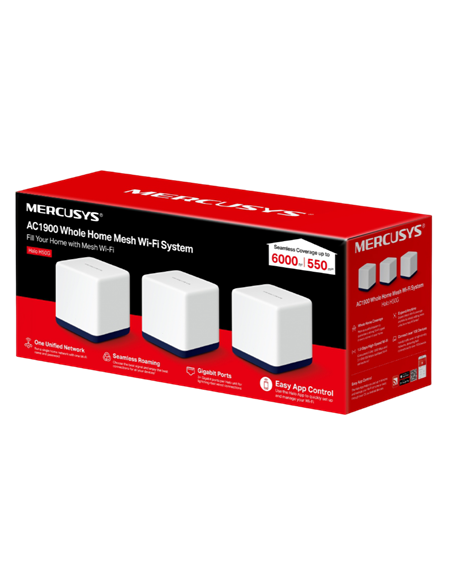 Домашняя Mesh Wi-Fi система MERCUSYS Halo H50G (3-pack), Белый