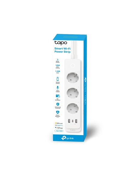 Priză inteligentă TP-LINK Tapo P300, Alb
